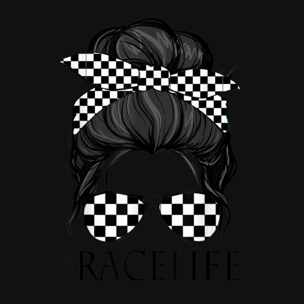 Mom Life Messy Bun Mom Race Mothers Day Funny Thumbnail