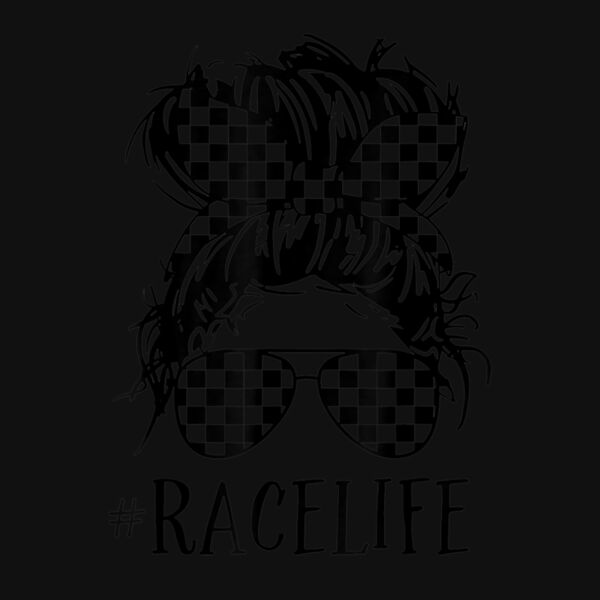 Mom Life Racing Race Life Mothers Day Messy Bun Thumbnail