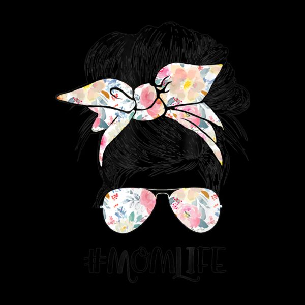 Mom Life Messy Hair Bun Women Mother s Day Funny 1 Thumbnail