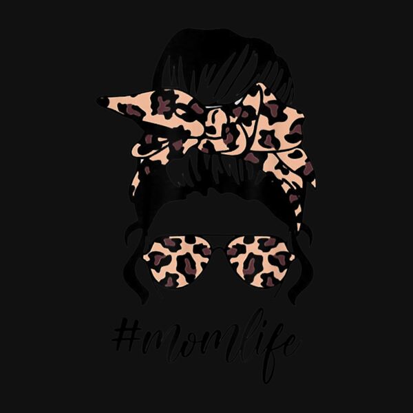 Classy Mom Life with Leopard Pattern Shades   Cool Messy Bun Thumbnail