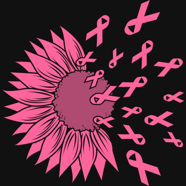 Sunflower Breast Cancer Awareness Ribbon Thumbnail