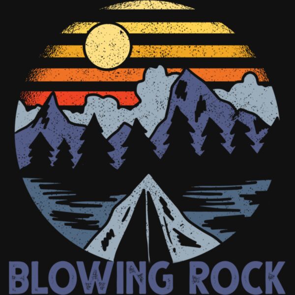 Blowing Rock North Carolina Blue Ridge Mountains Camping Long Sleeve T Shirt Thumbnail