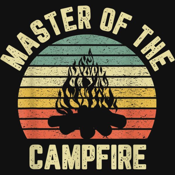 Master of the Campfire Camping Shirt Vintage Camper T Shirt Thumbnail