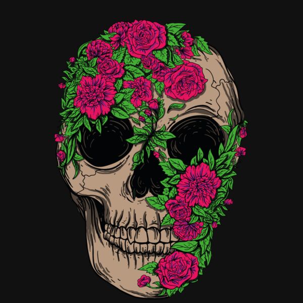 FLORAL SKULL FLANNEL Thumbnail