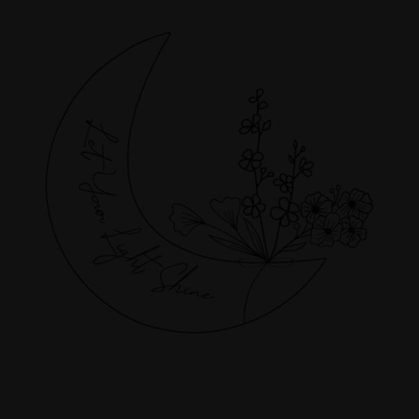 let your light shine  moon BLACK Thumbnail