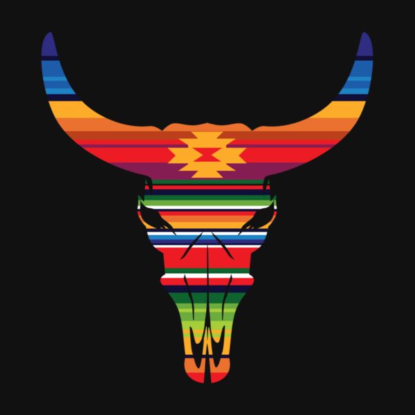 Serape Cow Skull Thumbnail