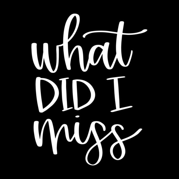 What did I miss Thumbnail