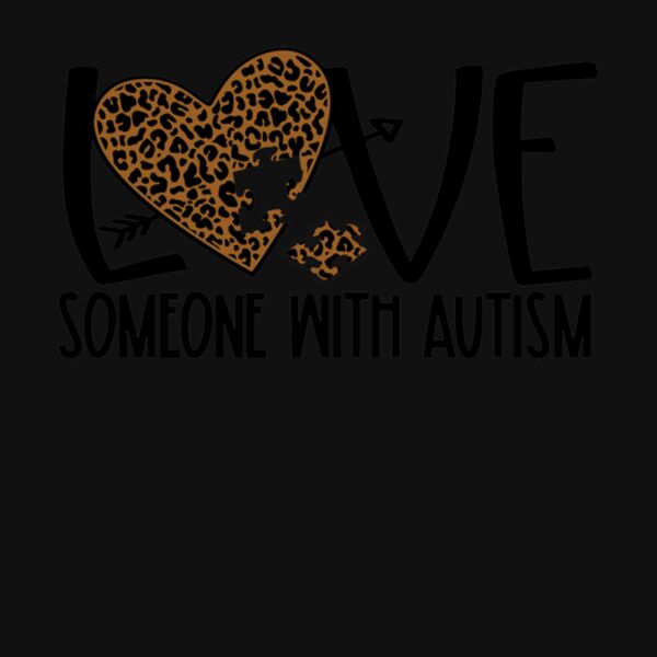 I Love Somone With Autism Leopard Thumbnail