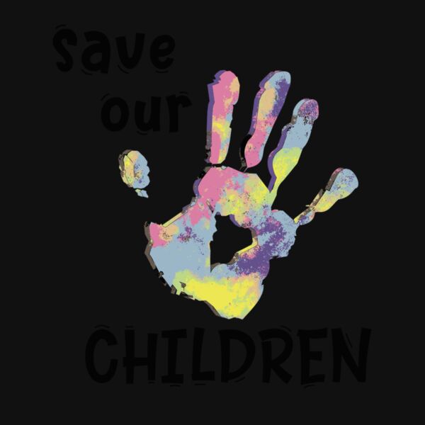 SAVE OUR CHILDREN  TIE DYE HAND Thumbnail