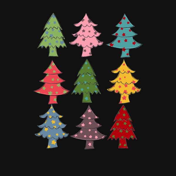 COLORED CHRISTMAS TREES Thumbnail