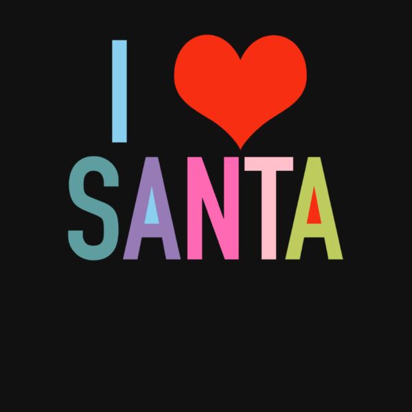 I LOVE SANTA PRINT Thumbnail