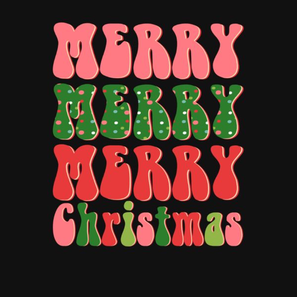 RETRO MERRY MERRY CHRISTMAS Thumbnail