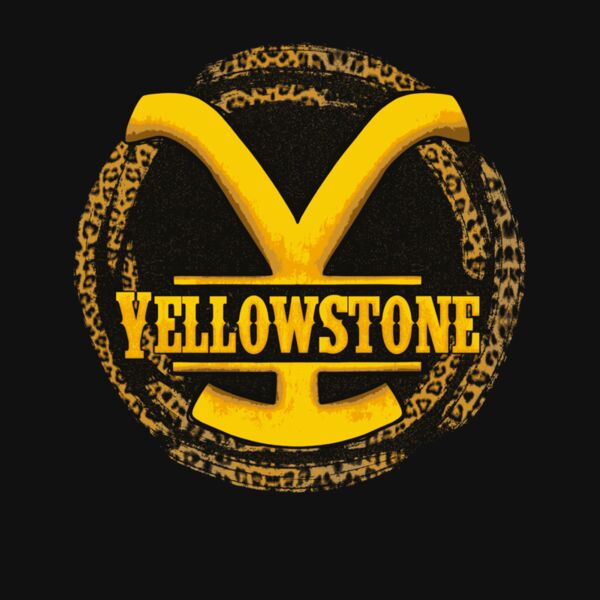 YELLOWSTONE  BLACK LEOPARD  Wave Wash Hoodie Thumbnail