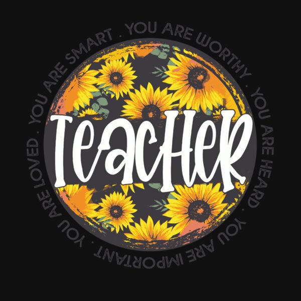 Teacher Sunflower Circle Thumbnail