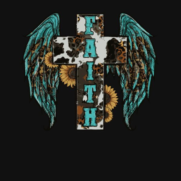 Winged Cross   Wave Wash Hoodie Thumbnail