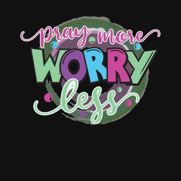 pray more worry less   watercolor Thumbnail