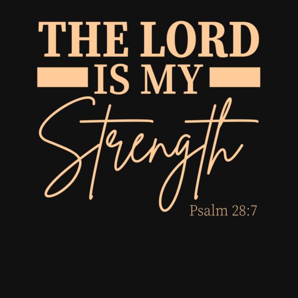The Lord is my strength  Wave Wash Hoodie Thumbnail