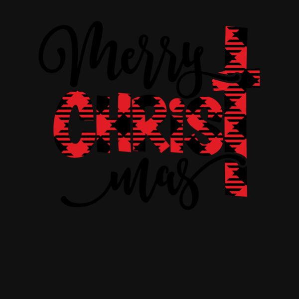 MERRY CHRISTMAS BUFFALO PLAID CROSS Thumbnail