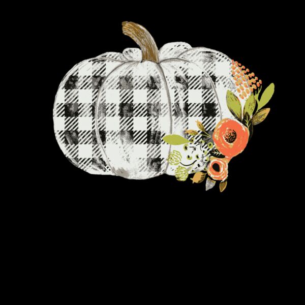 Plaid Floral Pumpkin Thumbnail