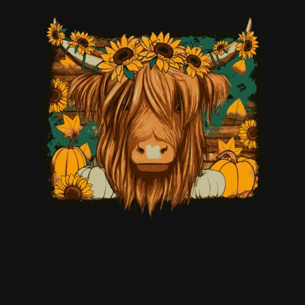 fall highland cow Thumbnail