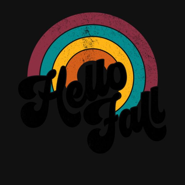 Hello Fall Rainbow Retro Thumbnail