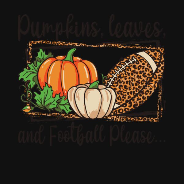 PUMPKINS LEAVES AND FOOTBALL Thumbnail