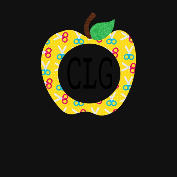 Custom Teacher Apple Monogram Thumbnail