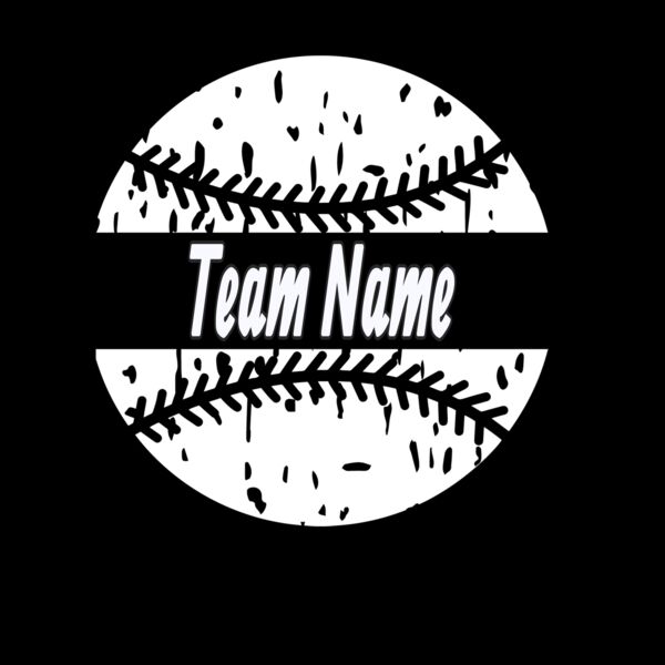 Custom Name Grunge Baseball Thumbnail