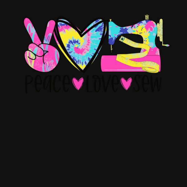 Peace Love Sew  Tie Dye Thumbnail