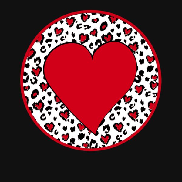 leopard heart circle Thumbnail