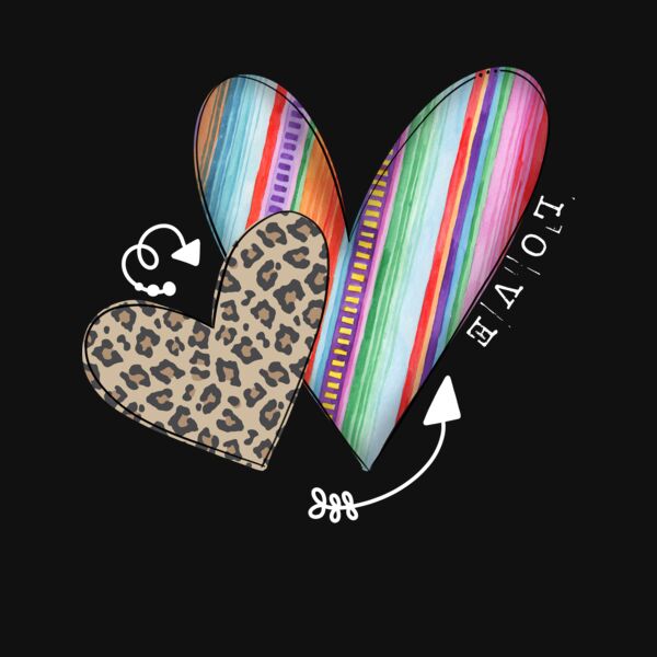 LEOPARD SERAPE HEARTS Thumbnail