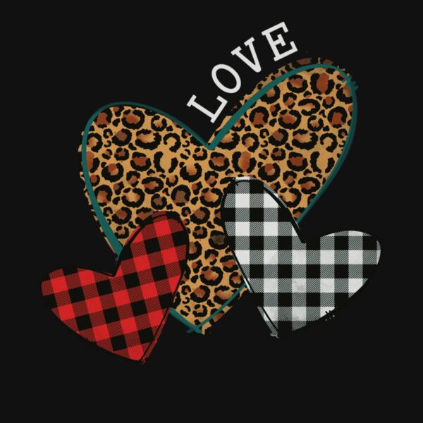 triple plaid heart Thumbnail