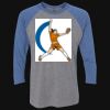 Unisex Triblend Three-Quarter Raglan T-Shirt Thumbnail