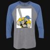 Unisex Triblend Three-Quarter Raglan T-Shirt Thumbnail