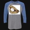 Unisex Triblend Three-Quarter Raglan T-Shirt Thumbnail