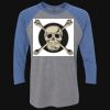 Unisex Triblend Three-Quarter Raglan T-Shirt Thumbnail