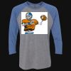 Unisex Triblend Three-Quarter Raglan T-Shirt Thumbnail
