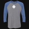 Unisex Triblend Three-Quarter Raglan T-Shirt Thumbnail