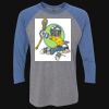 Unisex Triblend Three-Quarter Raglan T-Shirt Thumbnail