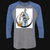 Unisex Triblend Three-Quarter Raglan T-Shirt Thumbnail
