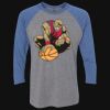 Unisex Triblend Three-Quarter Raglan T-Shirt Thumbnail