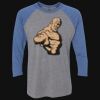 Unisex Triblend Three-Quarter Raglan T-Shirt Thumbnail