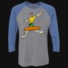 Unisex Triblend Three-Quarter Raglan T-Shirt Thumbnail