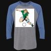 Unisex Triblend Three-Quarter Raglan T-Shirt Thumbnail