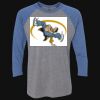 Unisex Triblend Three-Quarter Raglan T-Shirt Thumbnail