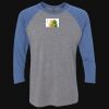 Unisex Triblend Three-Quarter Raglan T-Shirt Thumbnail
