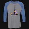 Unisex Triblend Three-Quarter Raglan T-Shirt Thumbnail