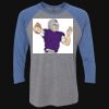 Unisex Triblend Three-Quarter Raglan T-Shirt Thumbnail