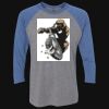 Unisex Triblend Three-Quarter Raglan T-Shirt Thumbnail