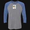 Unisex Triblend Three-Quarter Raglan T-Shirt Thumbnail